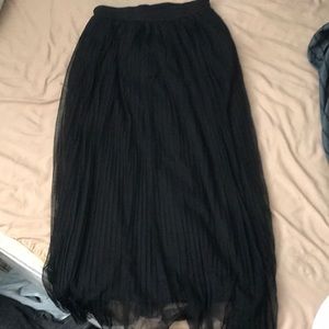Black maxi skirt